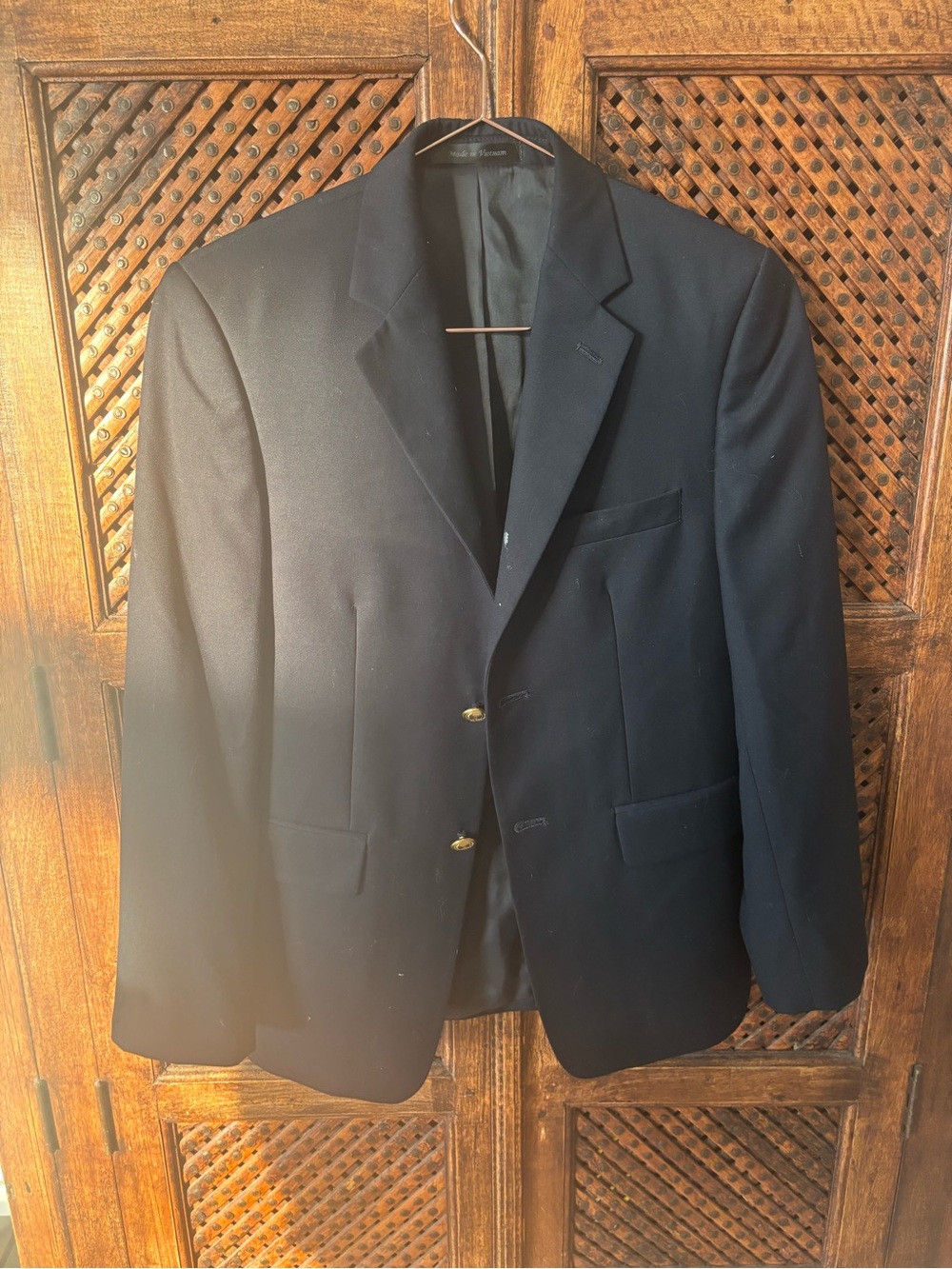 CHAPS Boy’s Navy Blazer with Brass Buttons